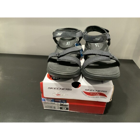 SKECHERS GO WALK Arch Fit - Cruise Around Sandals Women's 9 - Picture 1 of 6